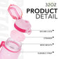 Alwager 32oz Motivational Water Bottles with Time Marker & Fruit Strainer