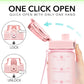Alwager 32oz Motivational Water Bottles with Time Marker & Fruit Strainer