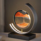 Heuanpte 3D Sand Art Light, Round Sand Picture Lamp with Stand