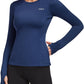 Baleaf Women’s Thermal Fleece Long Sleeve Shirt with Zipper Pocket