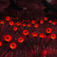 BeHiller 2-Pack Solar Halloween Eyeball Lights