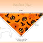 2pcs Reversible Pumpkin & Ghost Scarves for Medium/Large Dogs