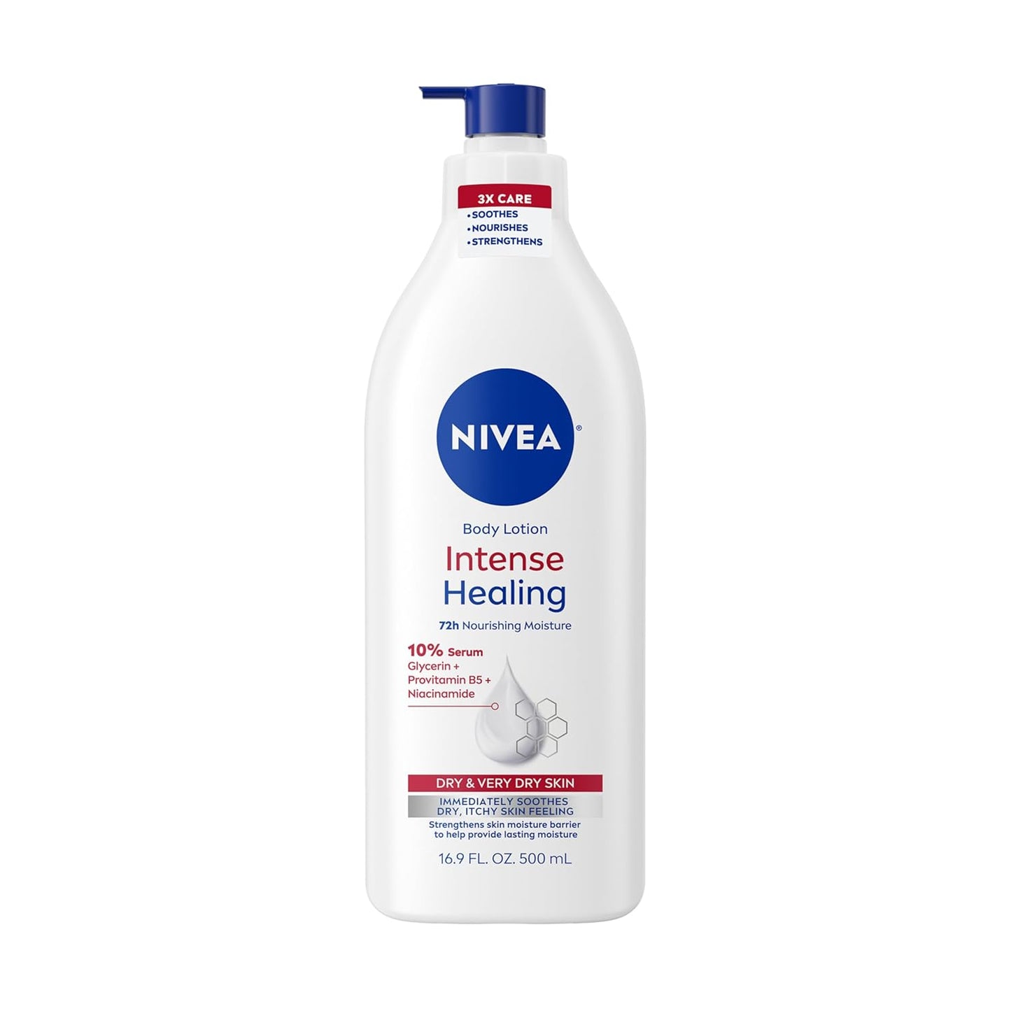 NIVEA Intense Healing Body Lotion 16.9oz for Very Dry Skin