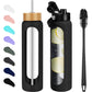 FULBEVY Glass Water Bottles 64 oz