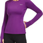 Baleaf Women’s Thermal Fleece Long Sleeve Shirt with Zipper Pocket