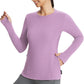 Baleaf Women’s Thermal Fleece Long Sleeve Shirt with Zipper Pocket