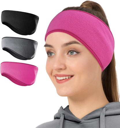 Winter Fleece Ear Warmer Headband for Men Women Kids
