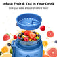 Alwager 32oz Motivational Water Bottles with Time Marker & Fruit Strainer