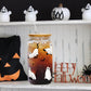 Joyseller Halloween Glass Cup, 18oz Cute Ghost Cat Iced Coffee Can Glass Tumbler