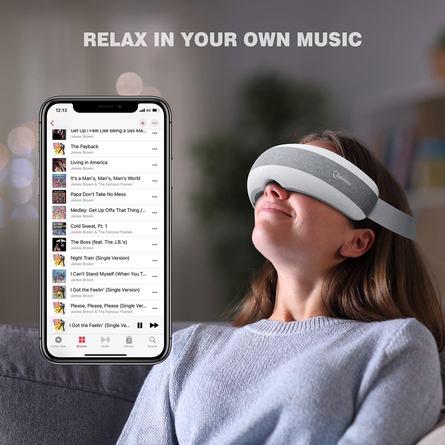 Cotsoco Sleep Eye Mask with Bluetooth Music
