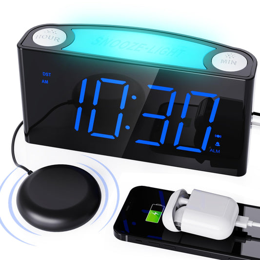 Vibrating Alarm Clock with  Color Display