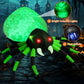 GOOSH 8 FT Width Halloween Inflatables Spider with Magic Light  Halloween Decorations
