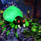 GOOSH 8 FT Width Halloween Inflatables Spider with Magic Light  Halloween Decorations
