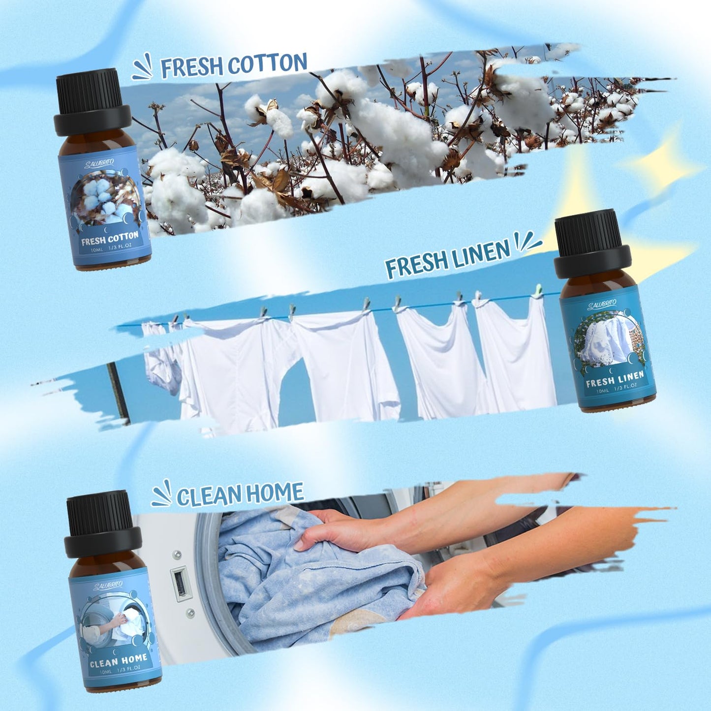 SALUBRITO Clean Fragrance Oils Set