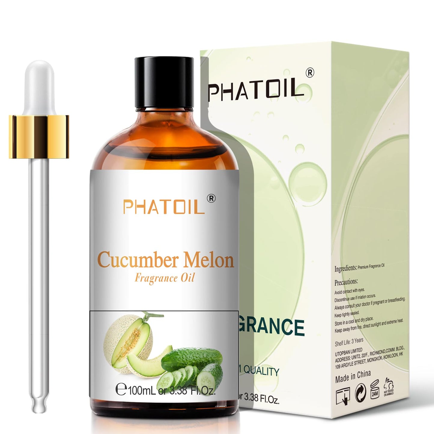 PHATOIL 3.38FL.OZ Coconut & Vanilla Fragrance Oils for Aromatherapy