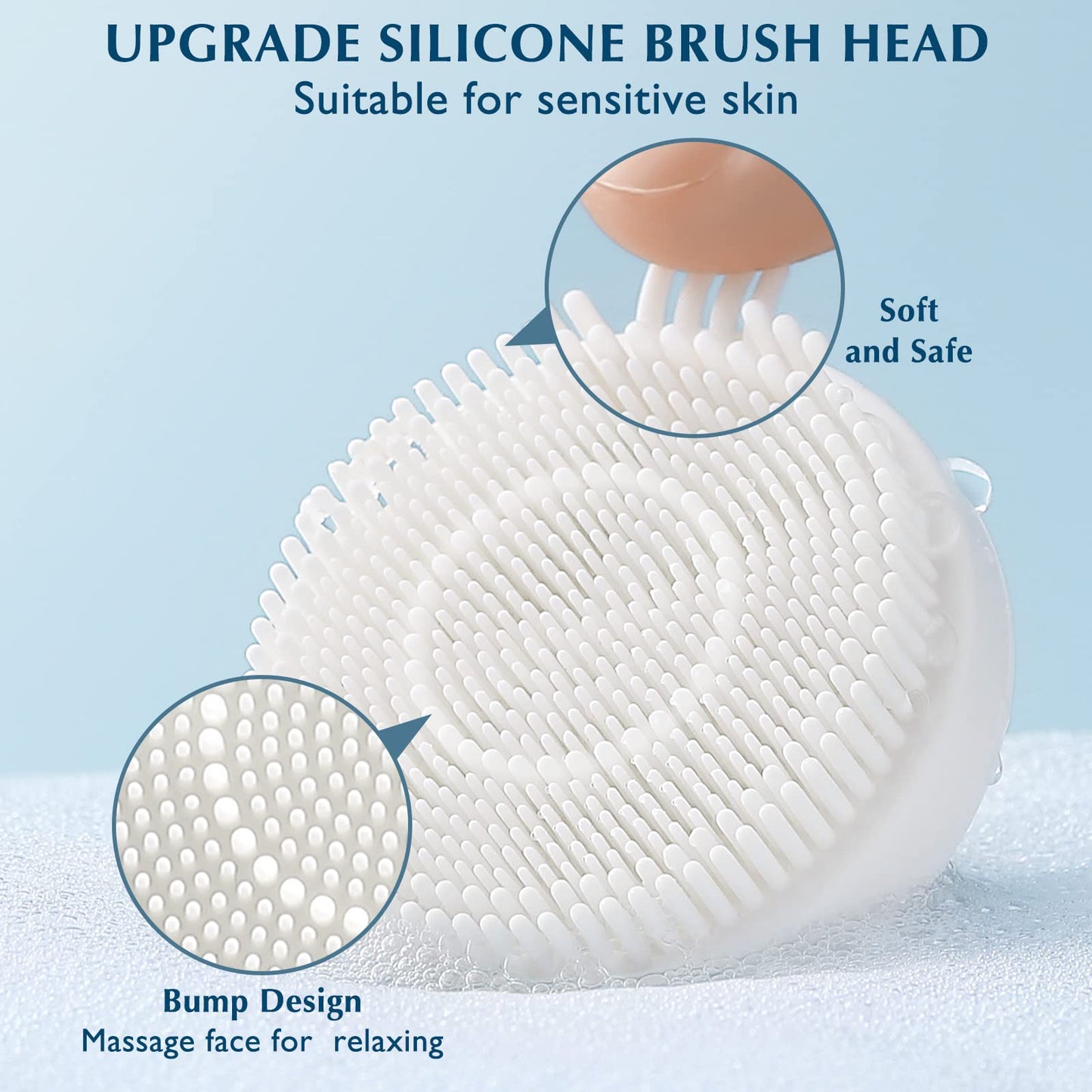 COSLUS Facial Cleansing Brush Silicone Face Scrubber