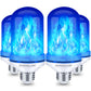 LED Flame Light Bulbs – 2 Pack, 4 Modes, E26 Base