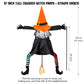 POPGIFTU 64" Large Crashing Witch into Tree Halloween Outdoor Decoration