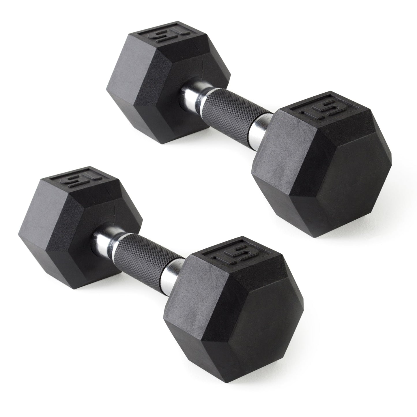 CAP Barbell 10 LB Coated Hex Dumbbell Weight Pair with Black Handle