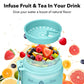 Alwager 32oz Motivational Water Bottles with Time Marker & Fruit Strainer