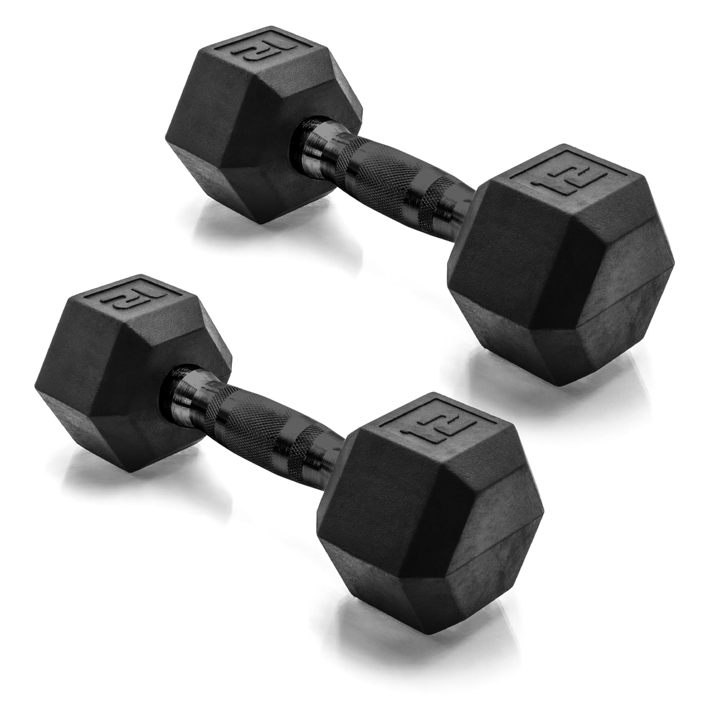 CAP Barbell 10 LB Coated Hex Dumbbell Weight Pair with Black Handle