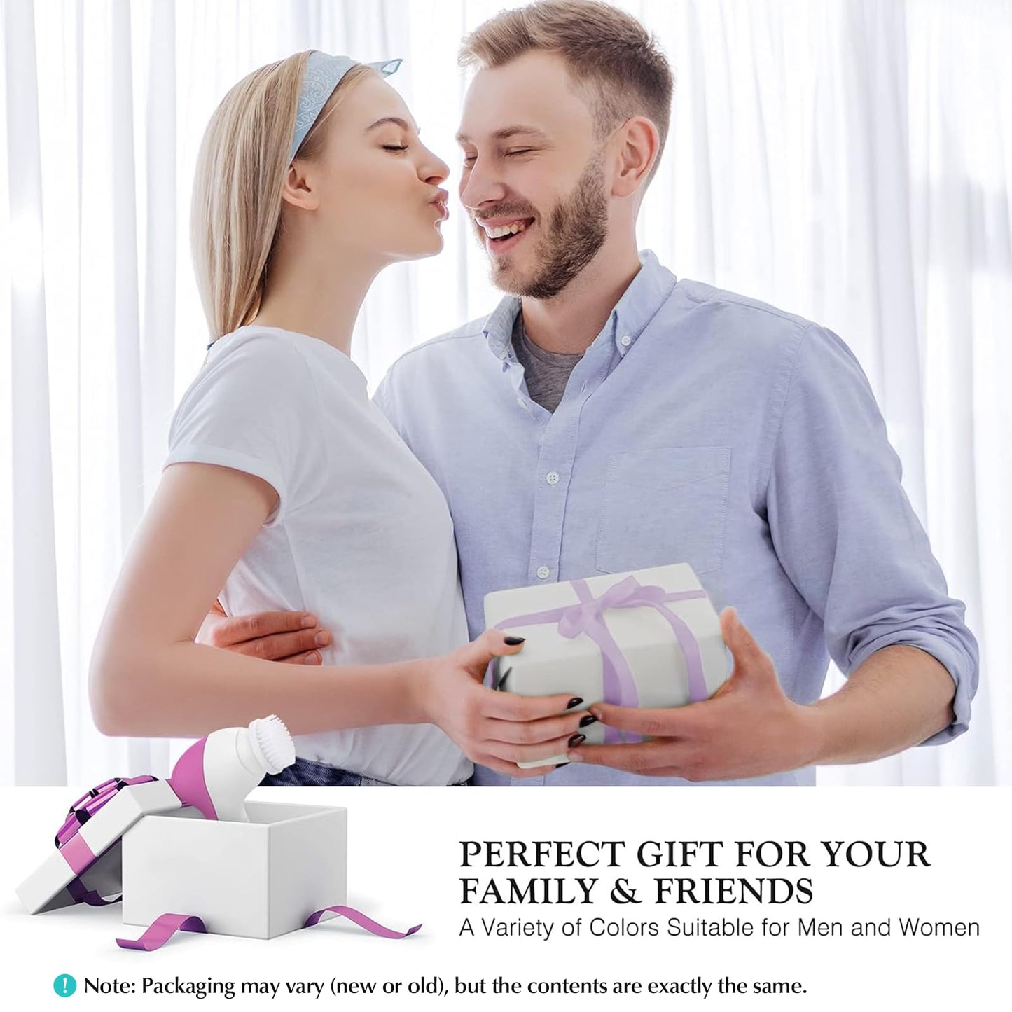 COSLUS Facial Cleansing Brush Silicone Face Scrubber