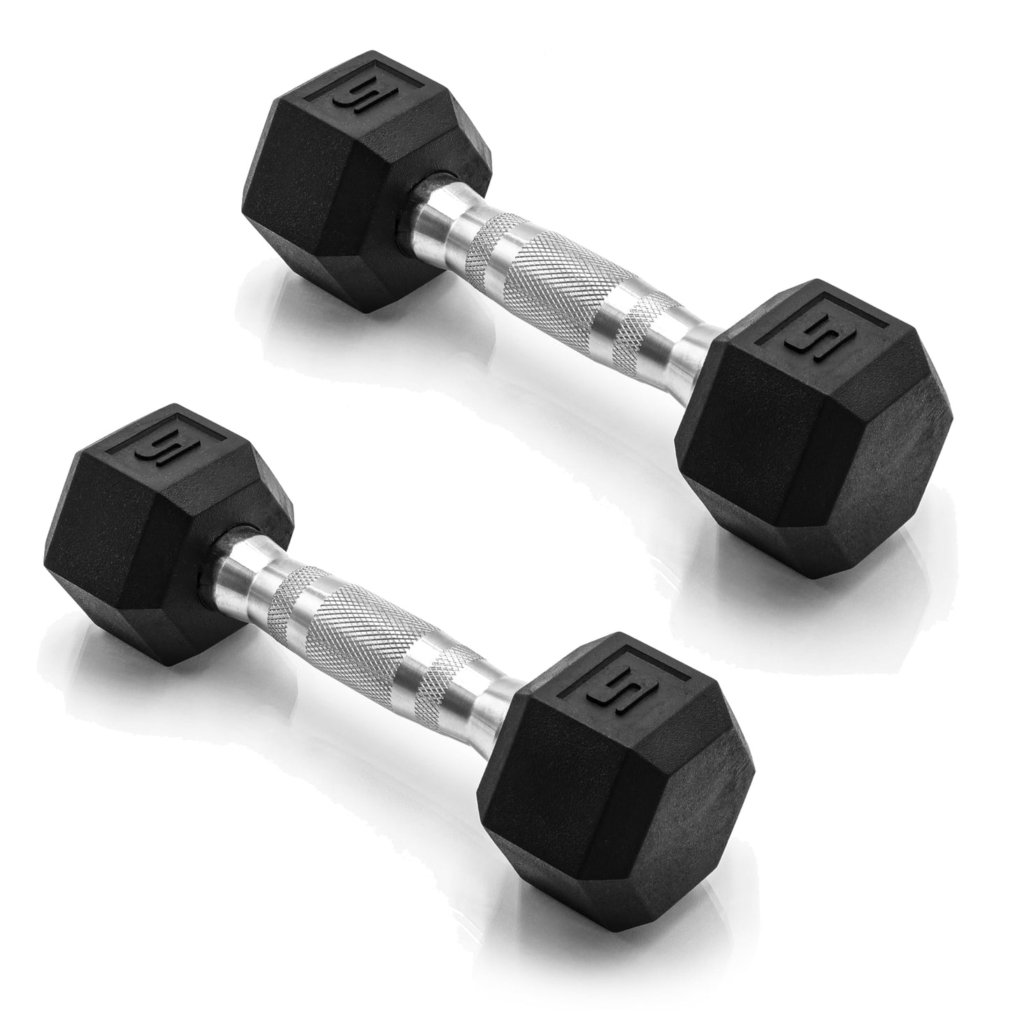 CAP Barbell 10 LB Coated Hex Dumbbell Weight Pair with Black Handle