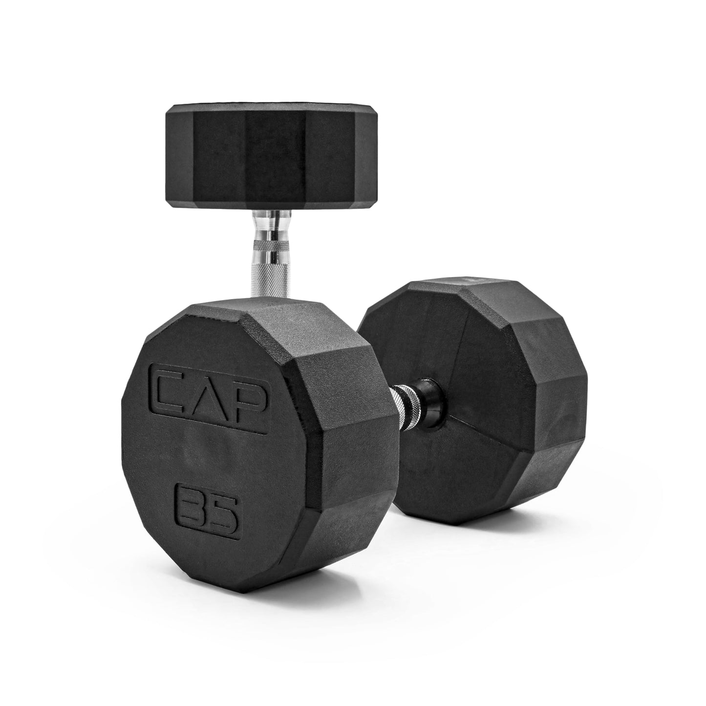 CAP Barbell 10 LB Coated Hex Dumbbell Weight Pair with Black Handle