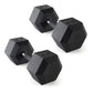 CAP Barbell 10 LB Coated Hex Dumbbell Weight Pair with Black Handle