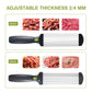 JUANWAN Fresh Meat Slicer - Thickness Adjustable 2 or 4 mm 17 IN 1