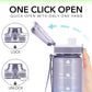 Alwager 32oz Motivational Water Bottles with Time Marker & Fruit Strainer