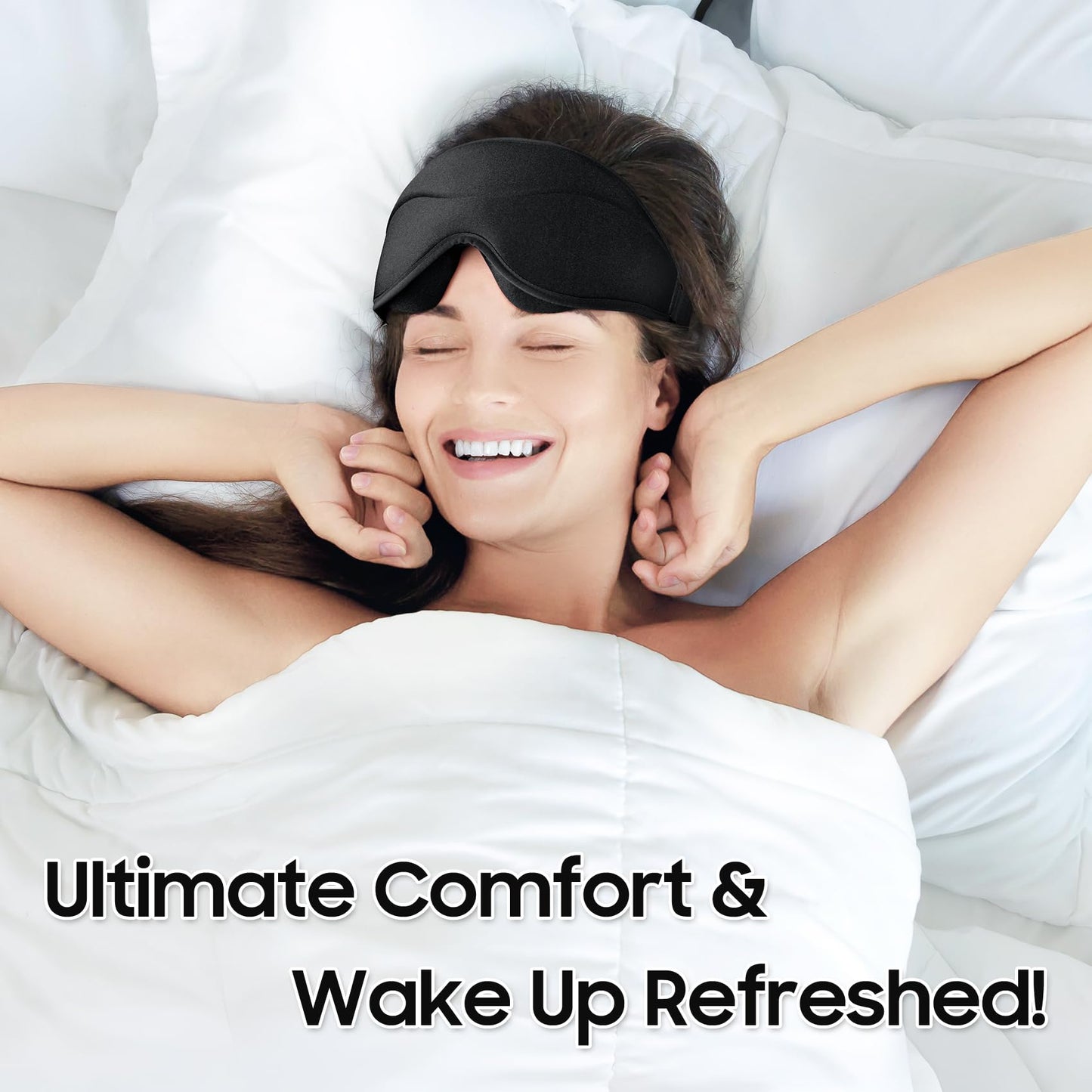 MOEASEii Sleep Mask - Total Blackout 3D Sleeping Mask