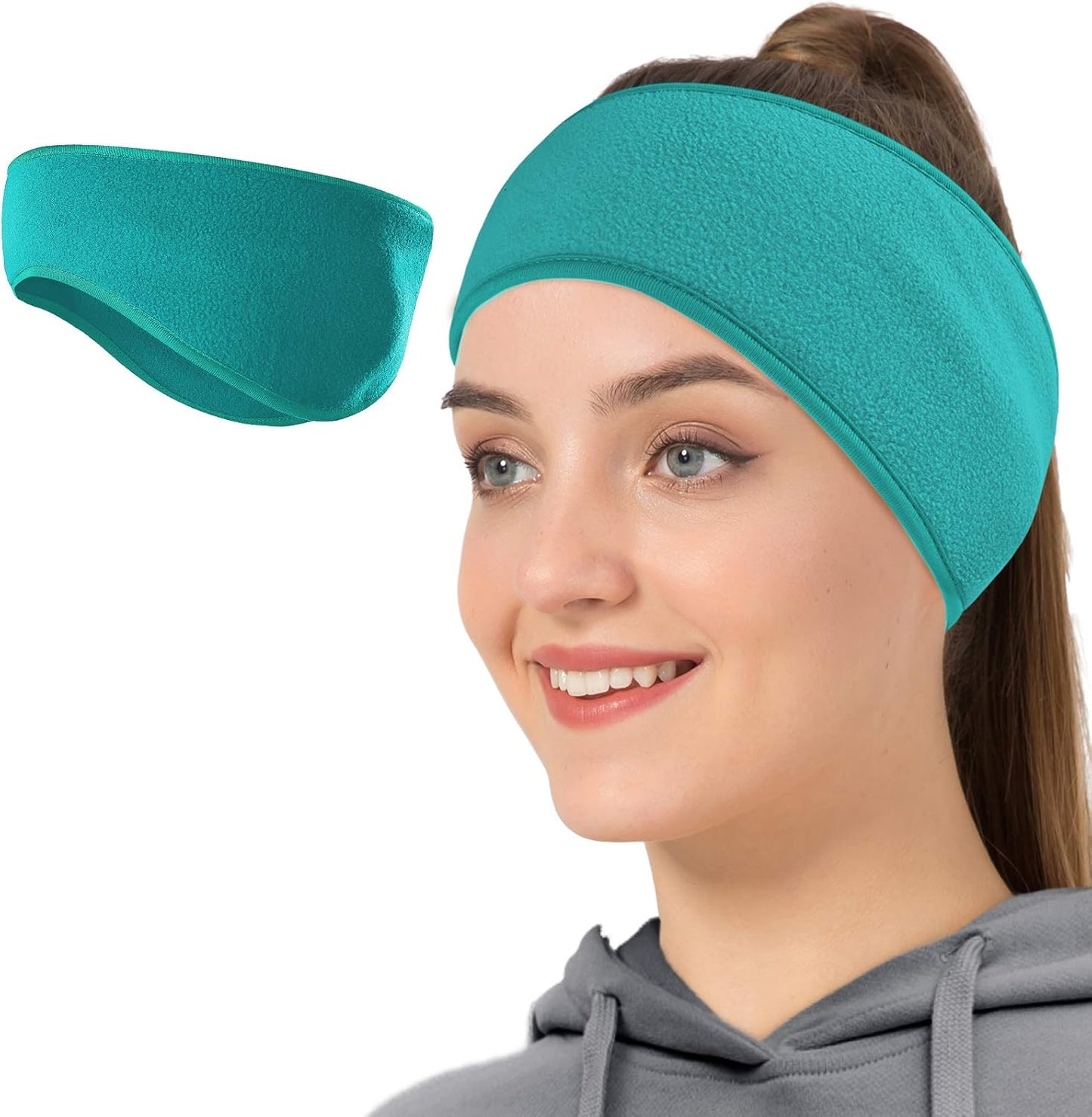 Winter Fleece Ear Warmer Headband for Men Women Kids