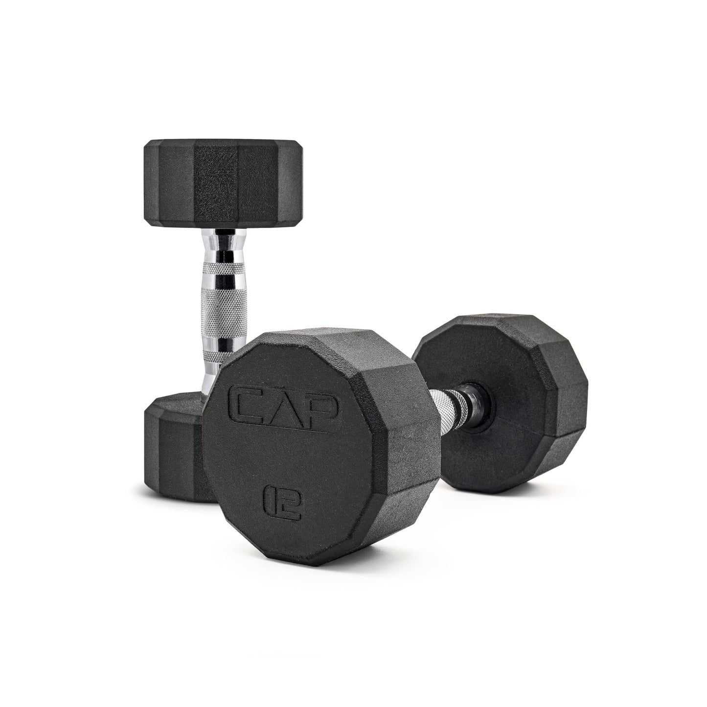 CAP Barbell 10 LB Coated Hex Dumbbell Weight Pair with Black Handle