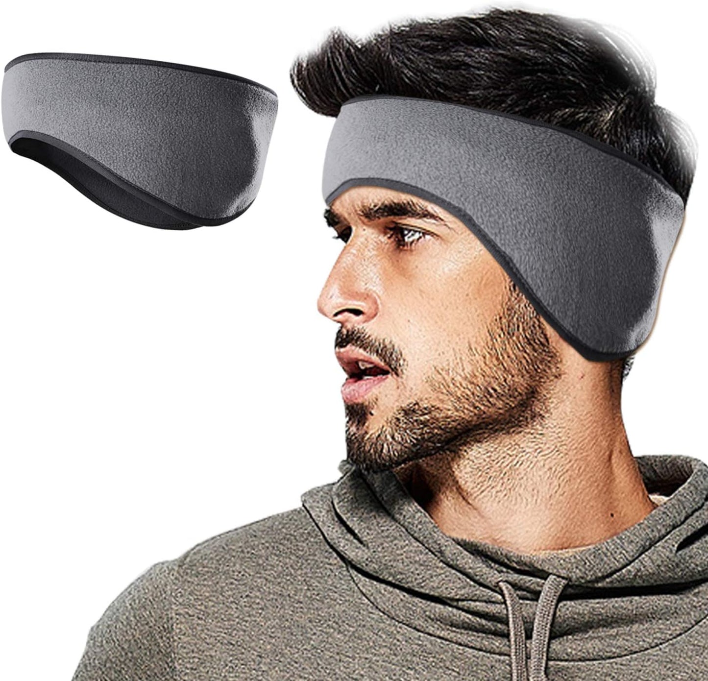 Winter Fleece Ear Warmer Headband for Men Women Kids