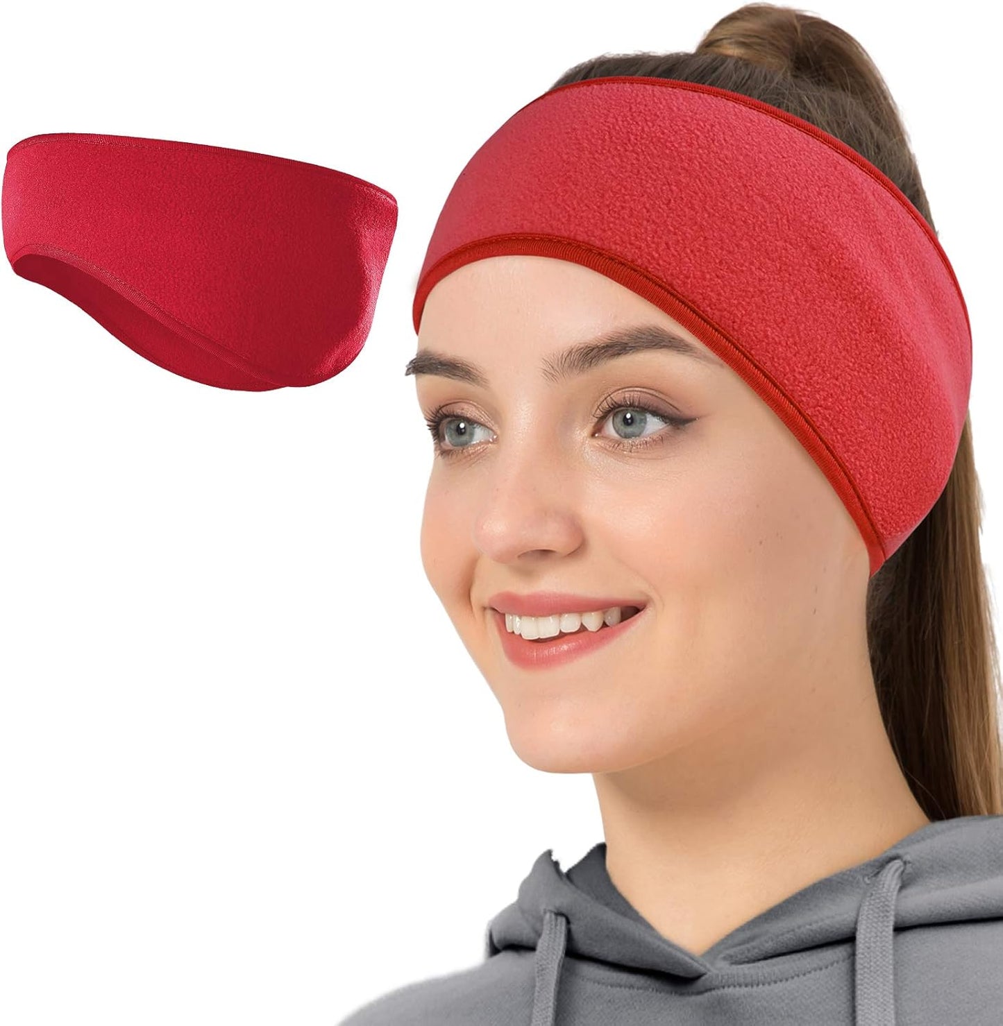 Winter Fleece Ear Warmer Headband for Men Women Kids
