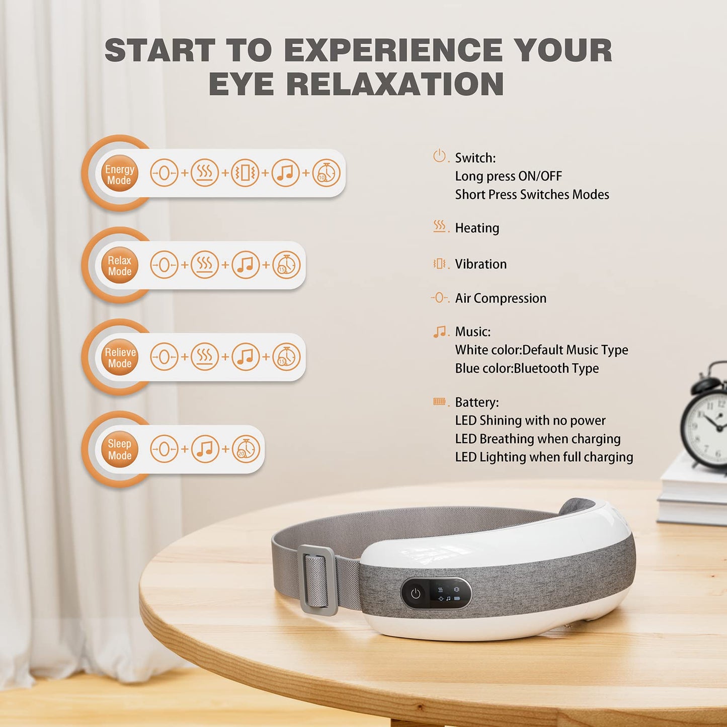 Cotsoco Sleep Eye Mask with Bluetooth Music