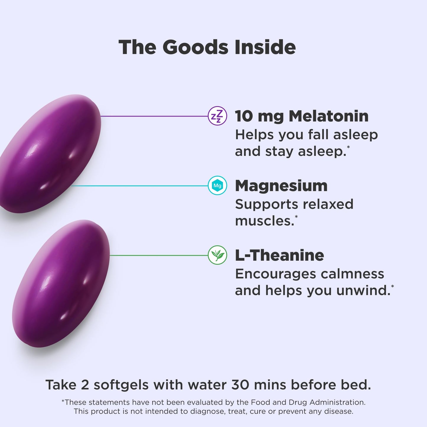 OLLY Ultra Strength Sleep Softgels, 10mg Melatonin