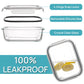 Vtopmart 5Pack 22oz Glass Storage Containers with Lids