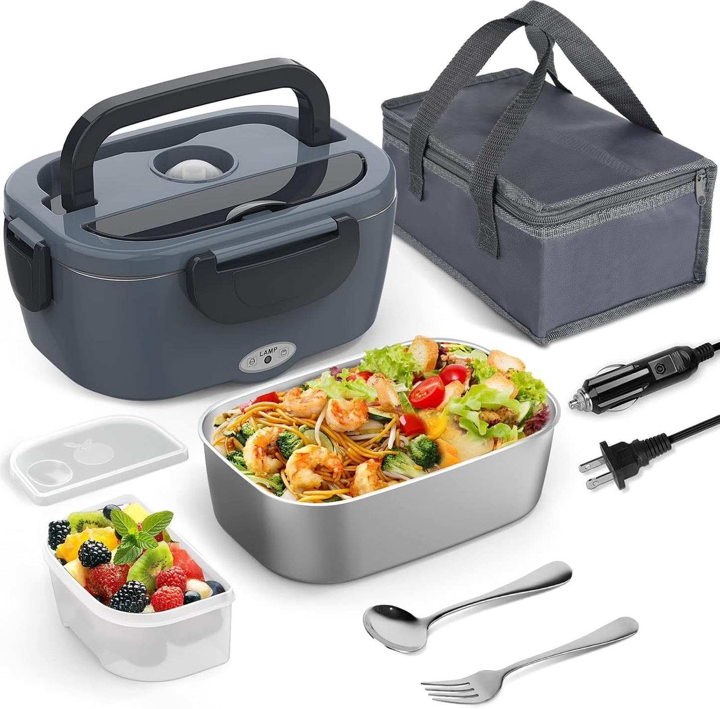 WisaKey Green Electric Lunch Box Food Heater