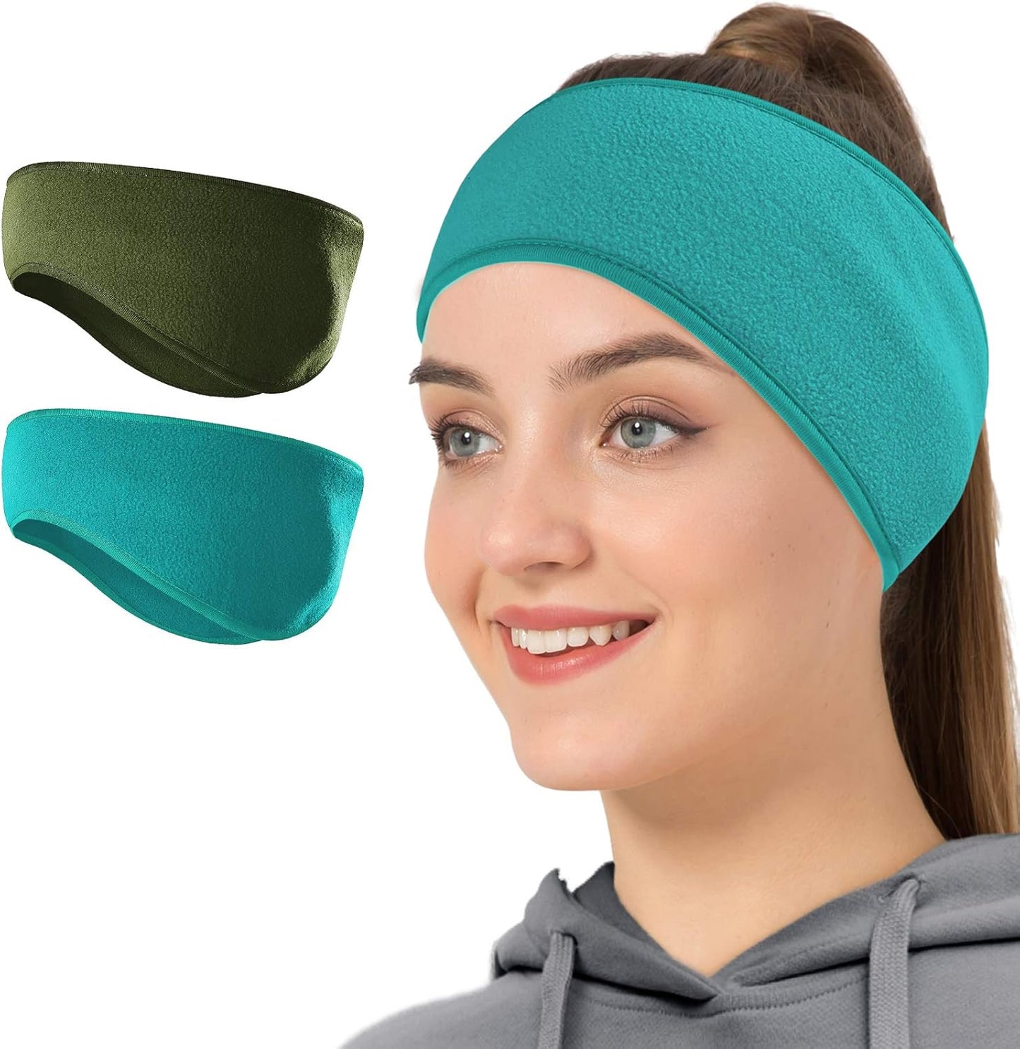 Winter Fleece Ear Warmer Headband for Men Women Kids