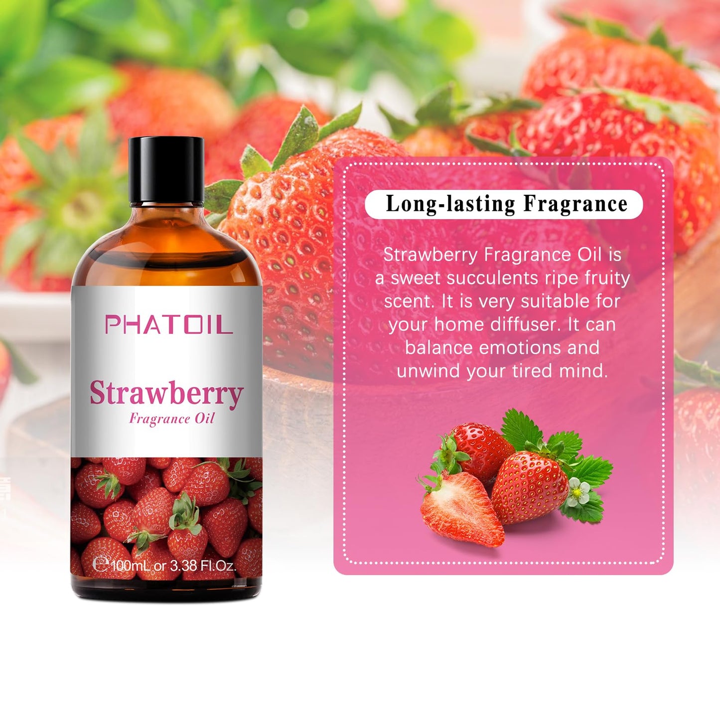 PHATOIL 3.38FL.OZ Coconut & Vanilla Fragrance Oils for Aromatherapy