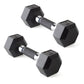 CAP Barbell 10 LB Coated Hex Dumbbell Weight Pair with Black Handle