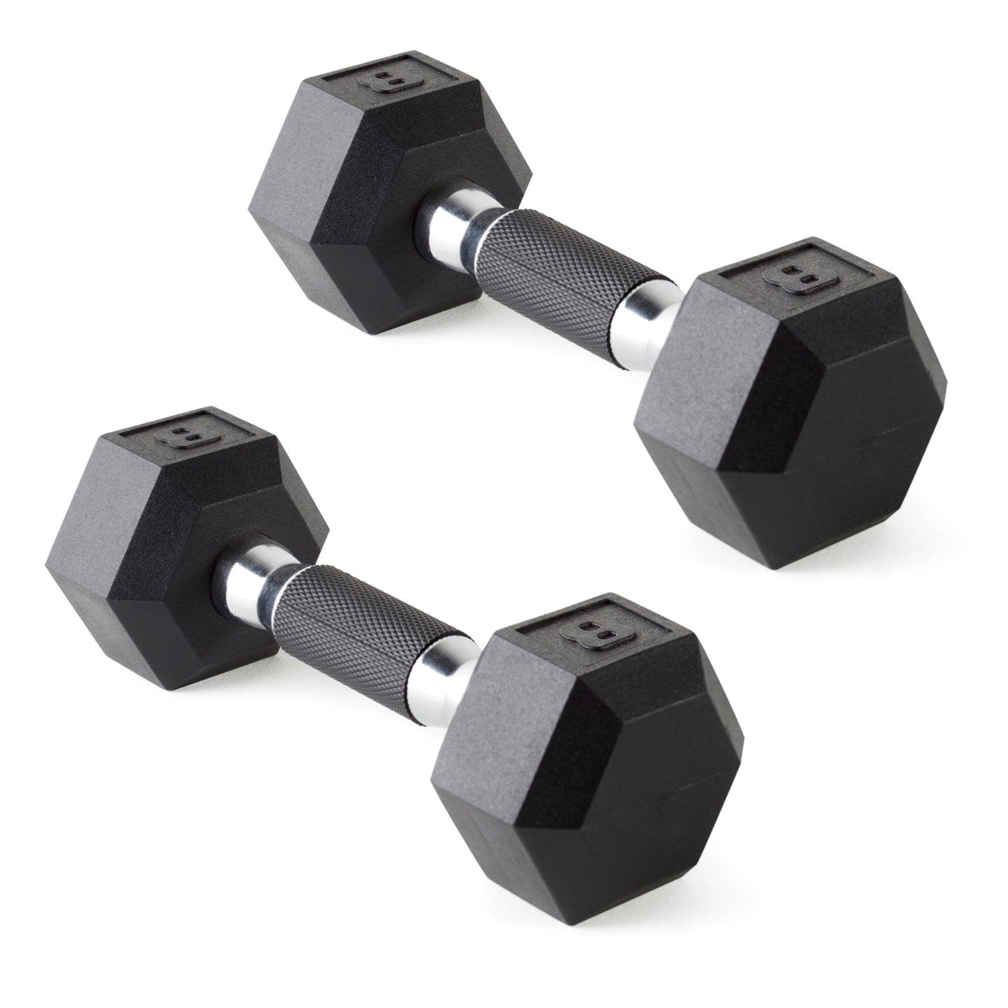 CAP Barbell 10 LB Coated Hex Dumbbell Weight Pair with Black Handle
