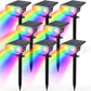 Kyosho Solar Color Spot Lights Outdoor, 9 Lighting Modes Halloween Christmas Lights