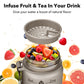 Alwager 32oz Motivational Water Bottles with Time Marker & Fruit Strainer