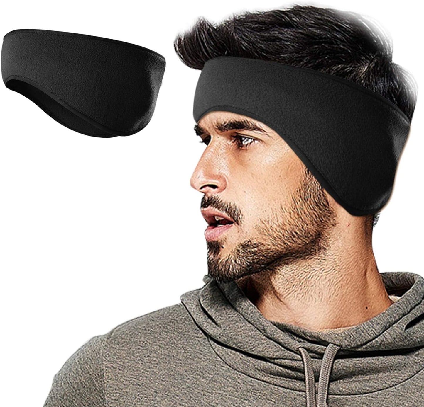 Winter Fleece Ear Warmer Headband for Men Women Kids