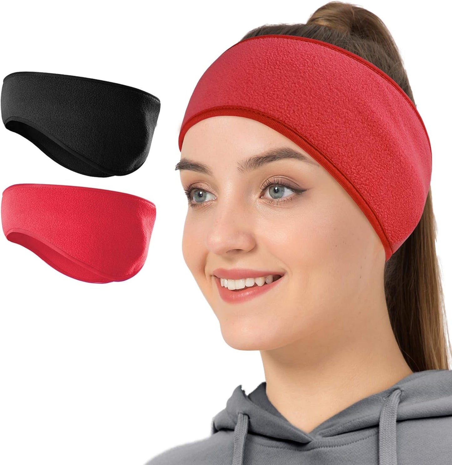 Winter Fleece Ear Warmer Headband for Men Women Kids