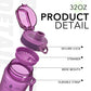 Alwager 32oz Motivational Water Bottles with Time Marker & Fruit Strainer