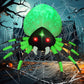 GOOSH 8 FT Width Halloween Inflatables Spider with Magic Light  Halloween Decorations
